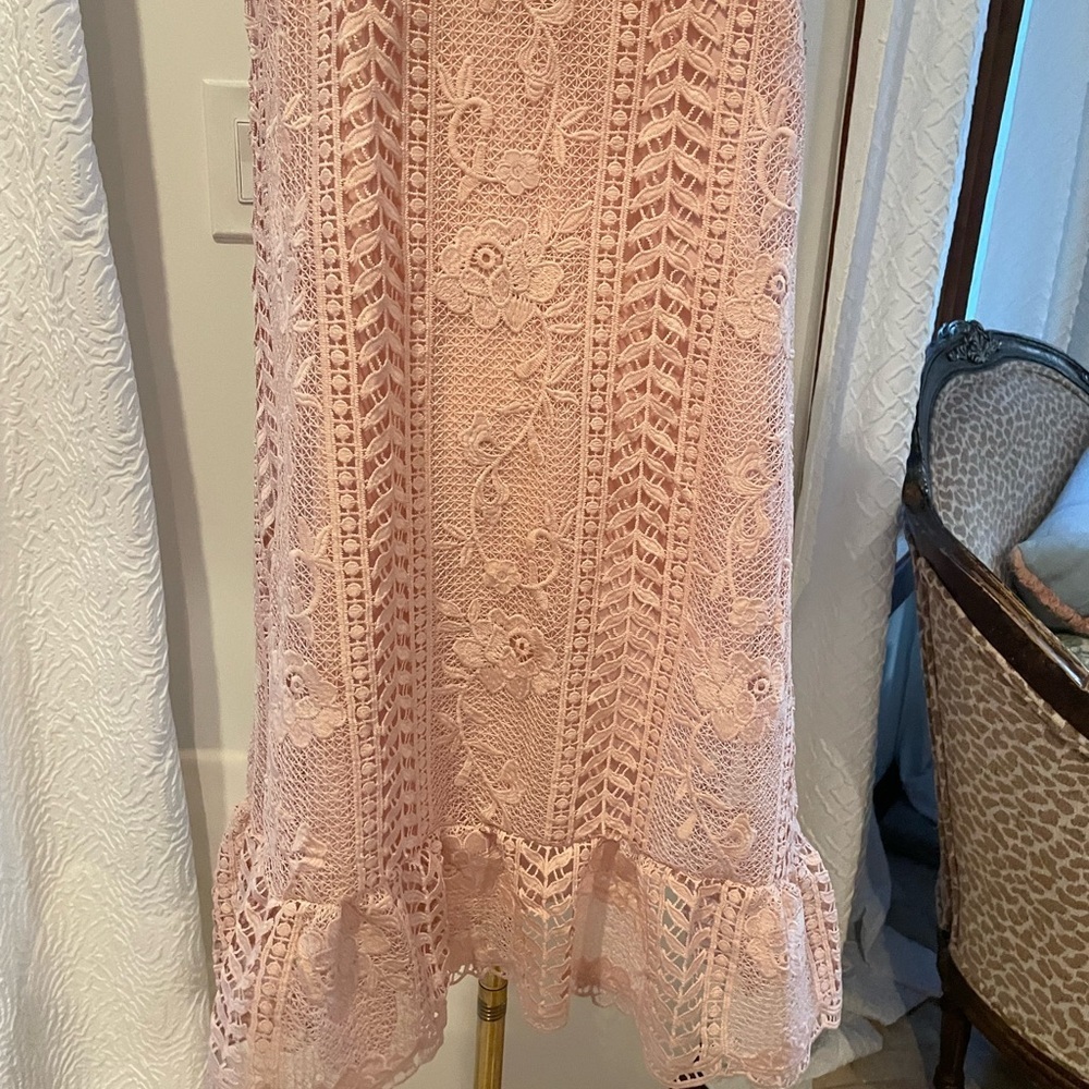 BB Dakota Sheri Pink Lace Sleeveless Dress NWT Medium - Picture 3 of 7
